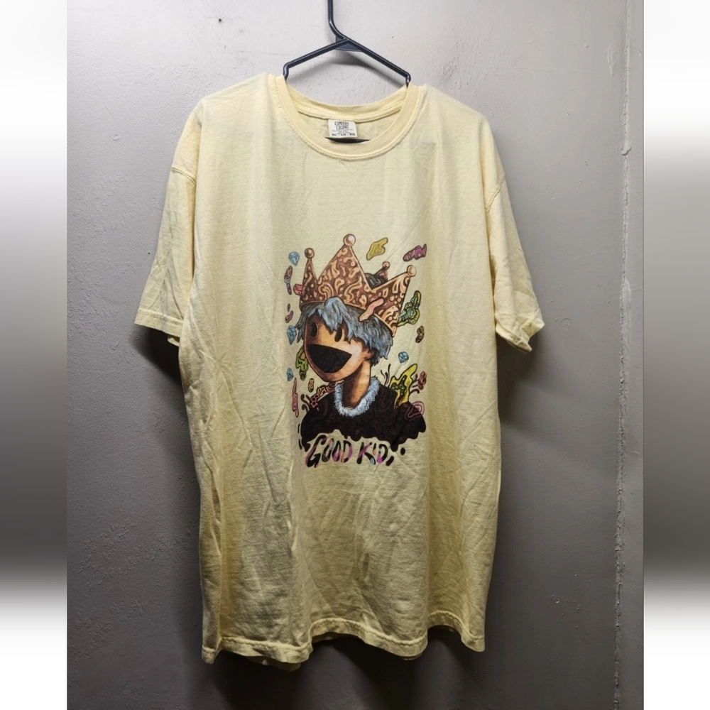 Comfort colors good kid King Heavyweight graphic t-shirt Mens xl yellow